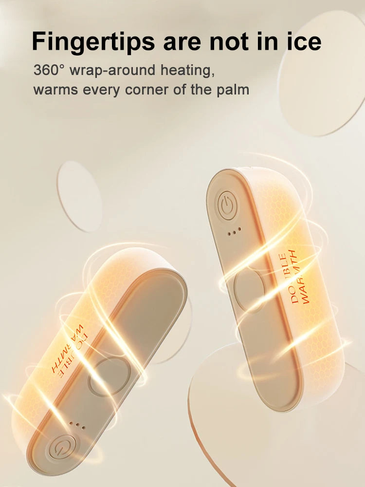 2 in 1 Magnetic Hand Warmer Electric Hand Warmer Fast Heating Mini Hand Warmer Heater Portable Hand Heater for Women Men Kids
