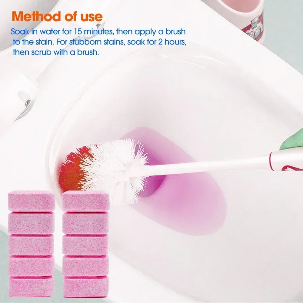 3-20Pcs Toilets Cleaning Effervescent Tablet Toilet Cleaner Deodorant Remover Urine Stain Yellow Dirt Home Batnroom Cleaning