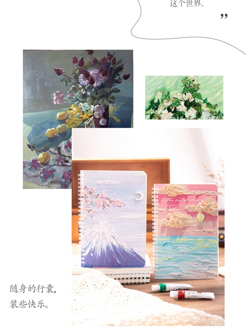 4 Book/Set A5 Coil Lined Notebook