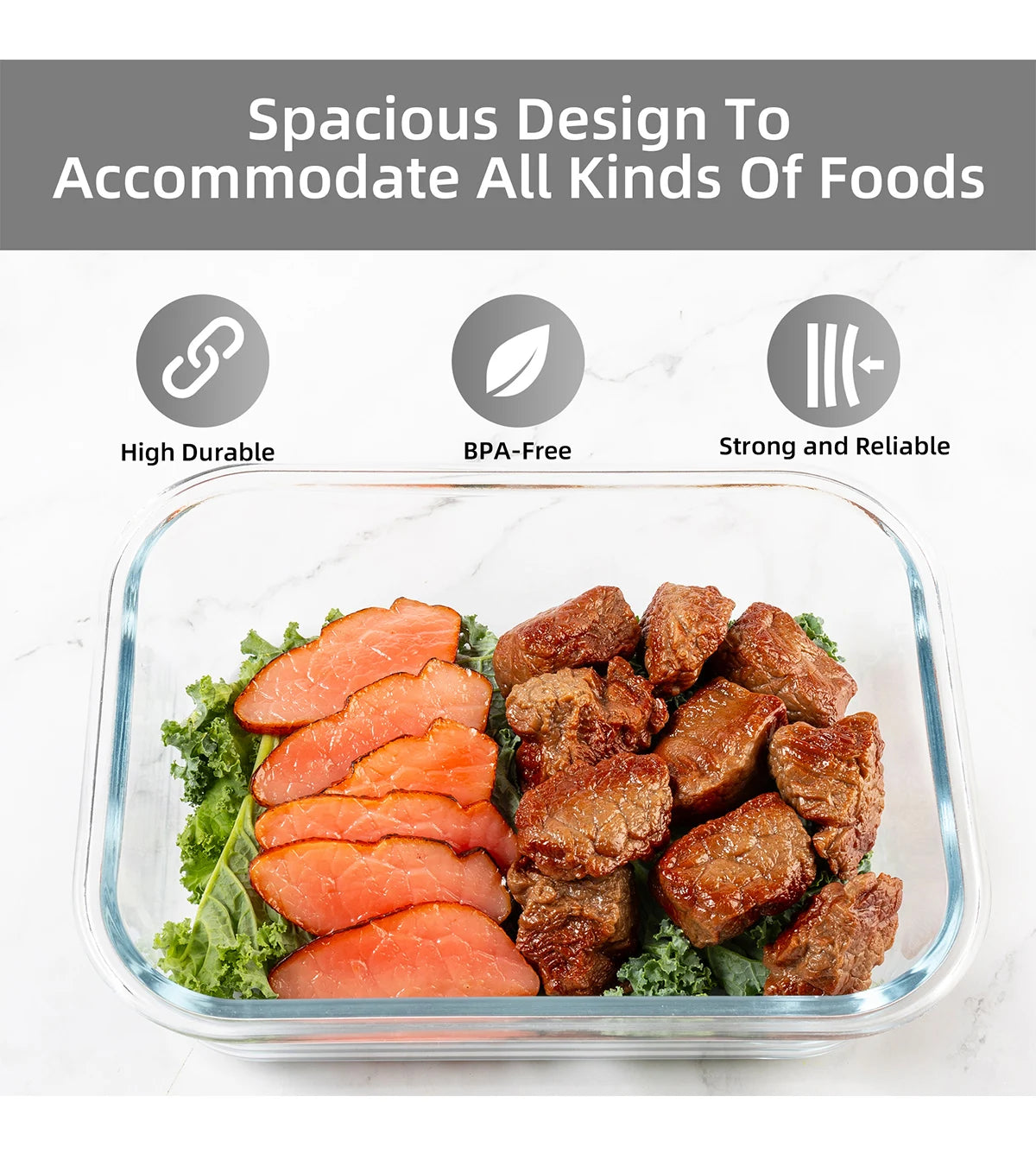 16-Piece Glass Food Storage Containers Set
