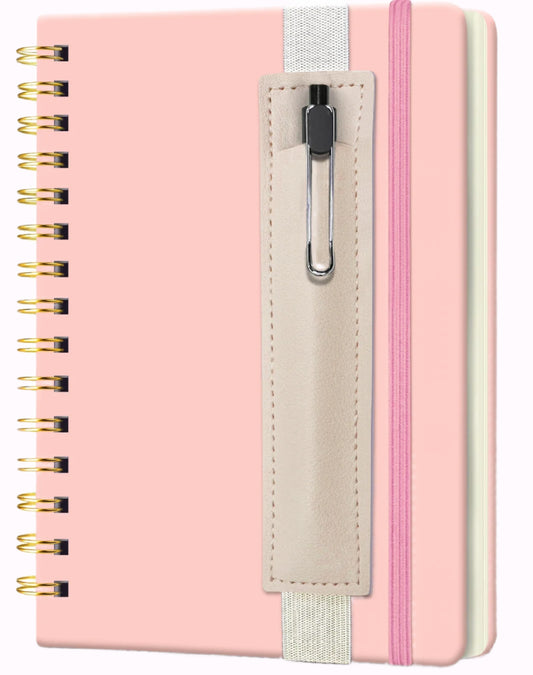 Hardcover Notebook with Pen Holder & Pen